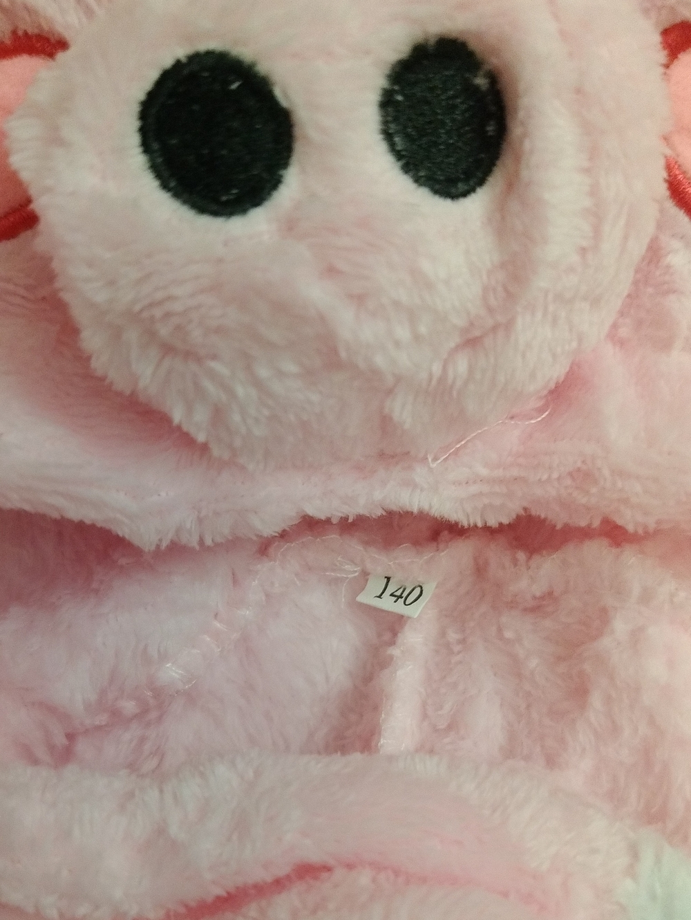 Kids Pink Pig Plush Fleece Onesie Kigurumi Halloween Cosplay Costume New *Open* - Picture 8 of 17